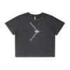 Wo's Stone Wash Heavy Crop Tee Thumbnail